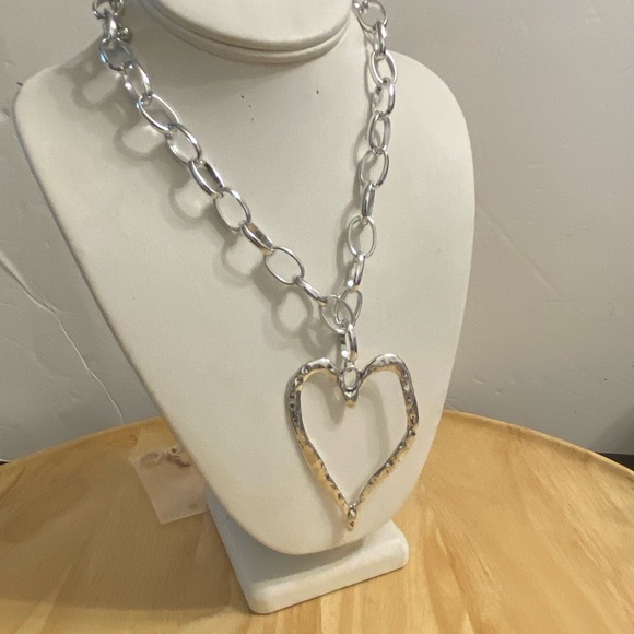 Silver Heart Pendant Necklace - Picture 9 of 16
